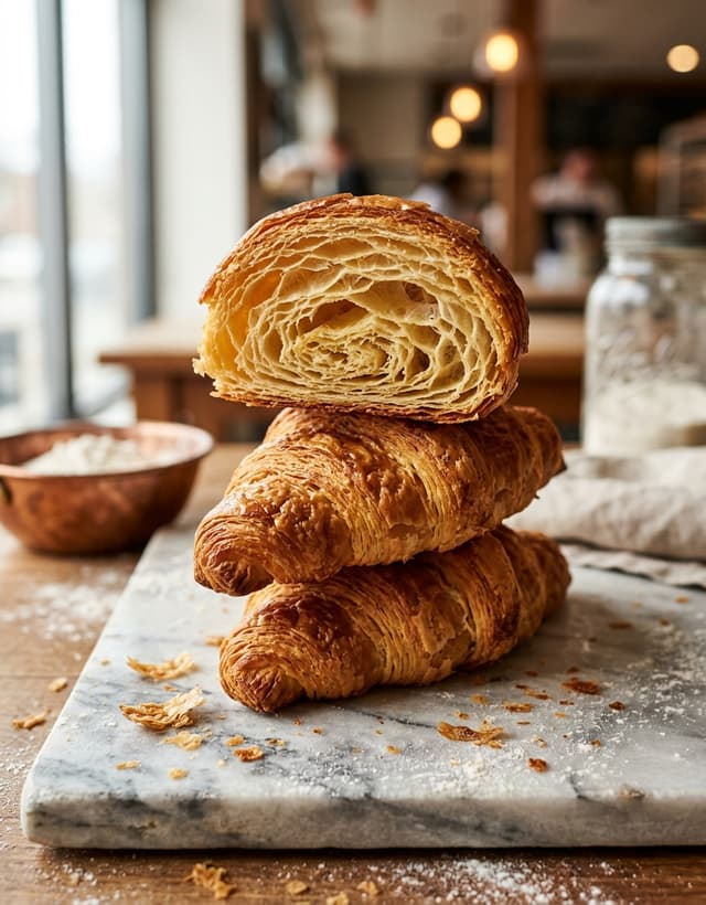 Croissant product photo